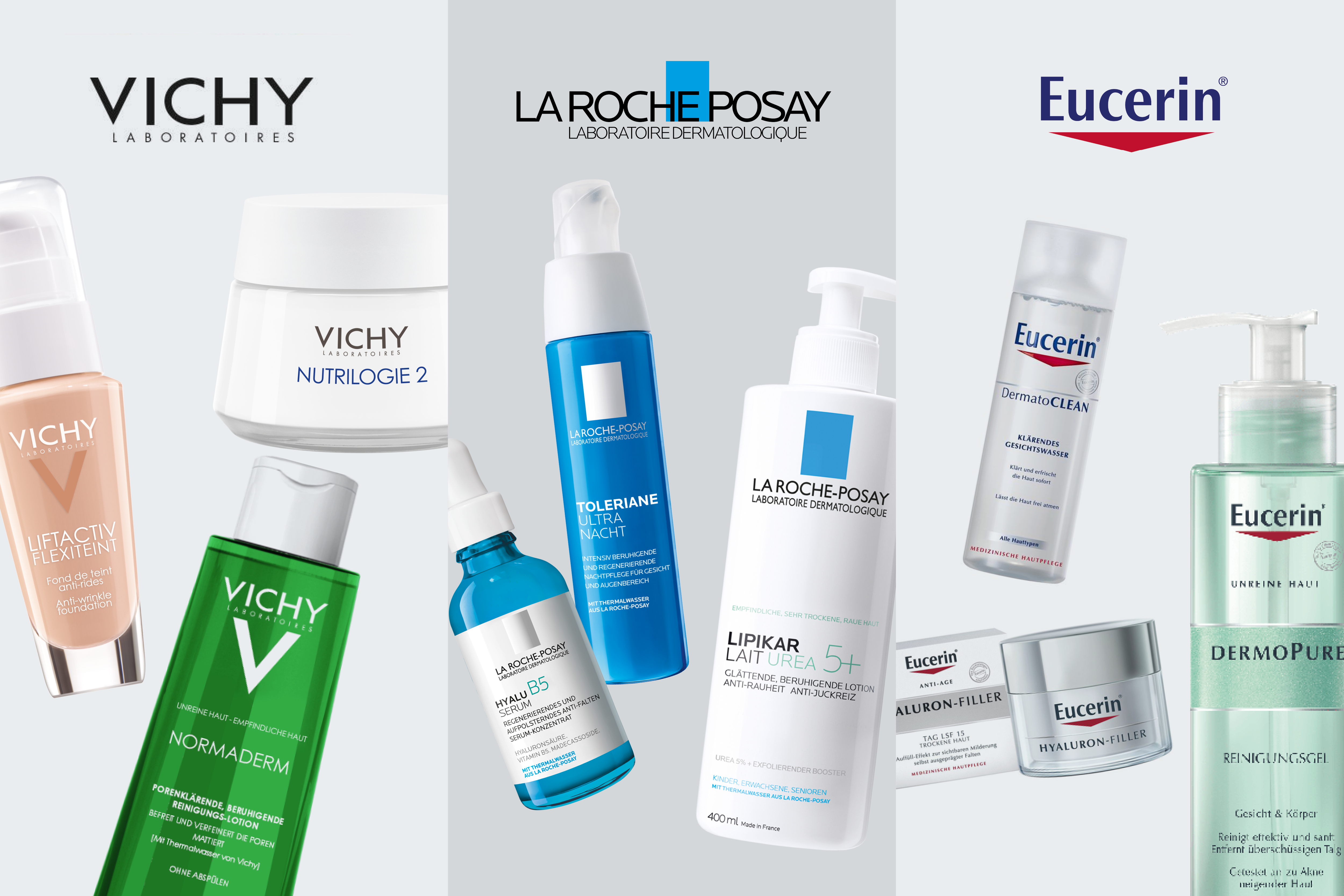 Aktion für Vichy, La Roche Posay und Eucerin